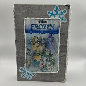 Disney Frozen-Themed Handmade Junk Journal With Decorated Pages Stickers & Snowf